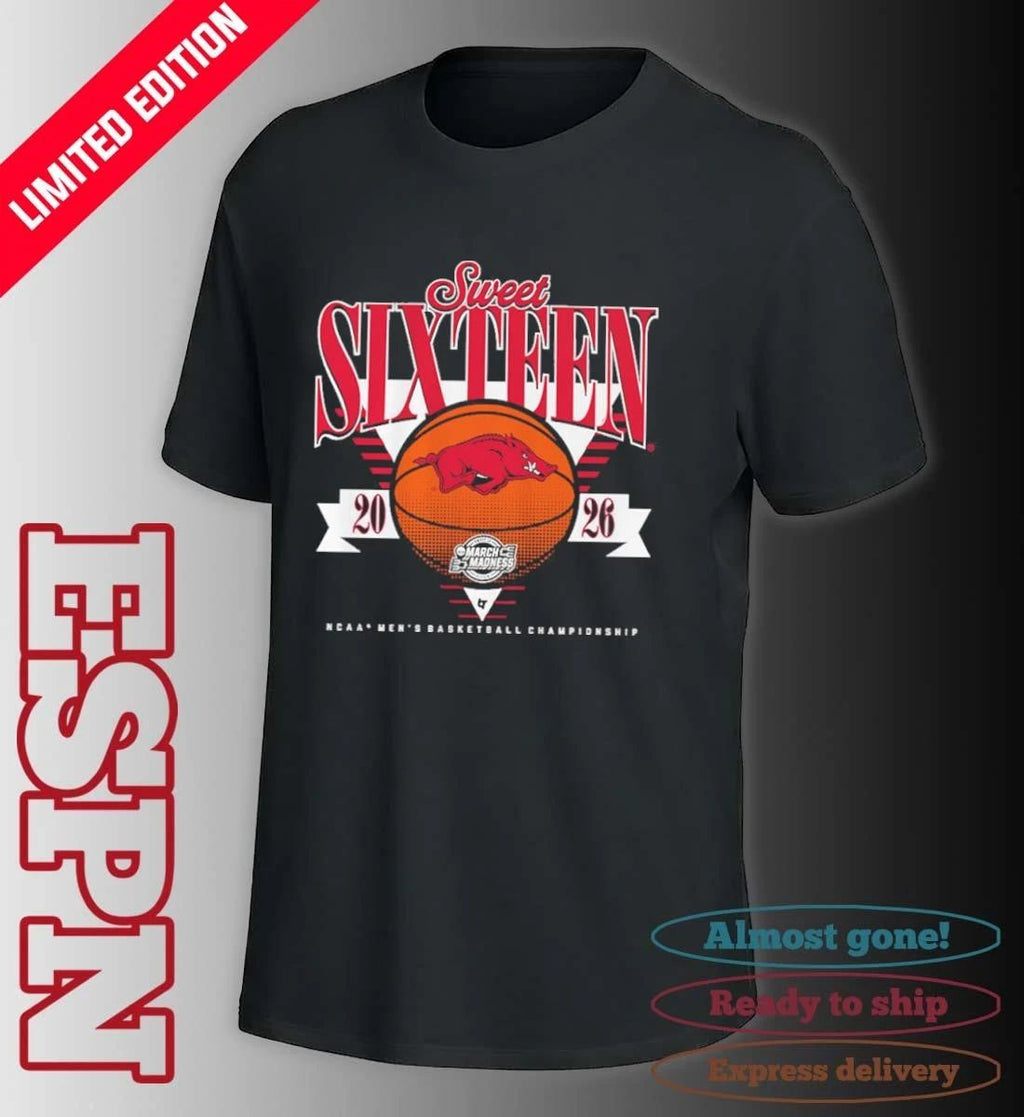 Arkansas Razorbacks MBB 2026 Sweet Sixteen shirt