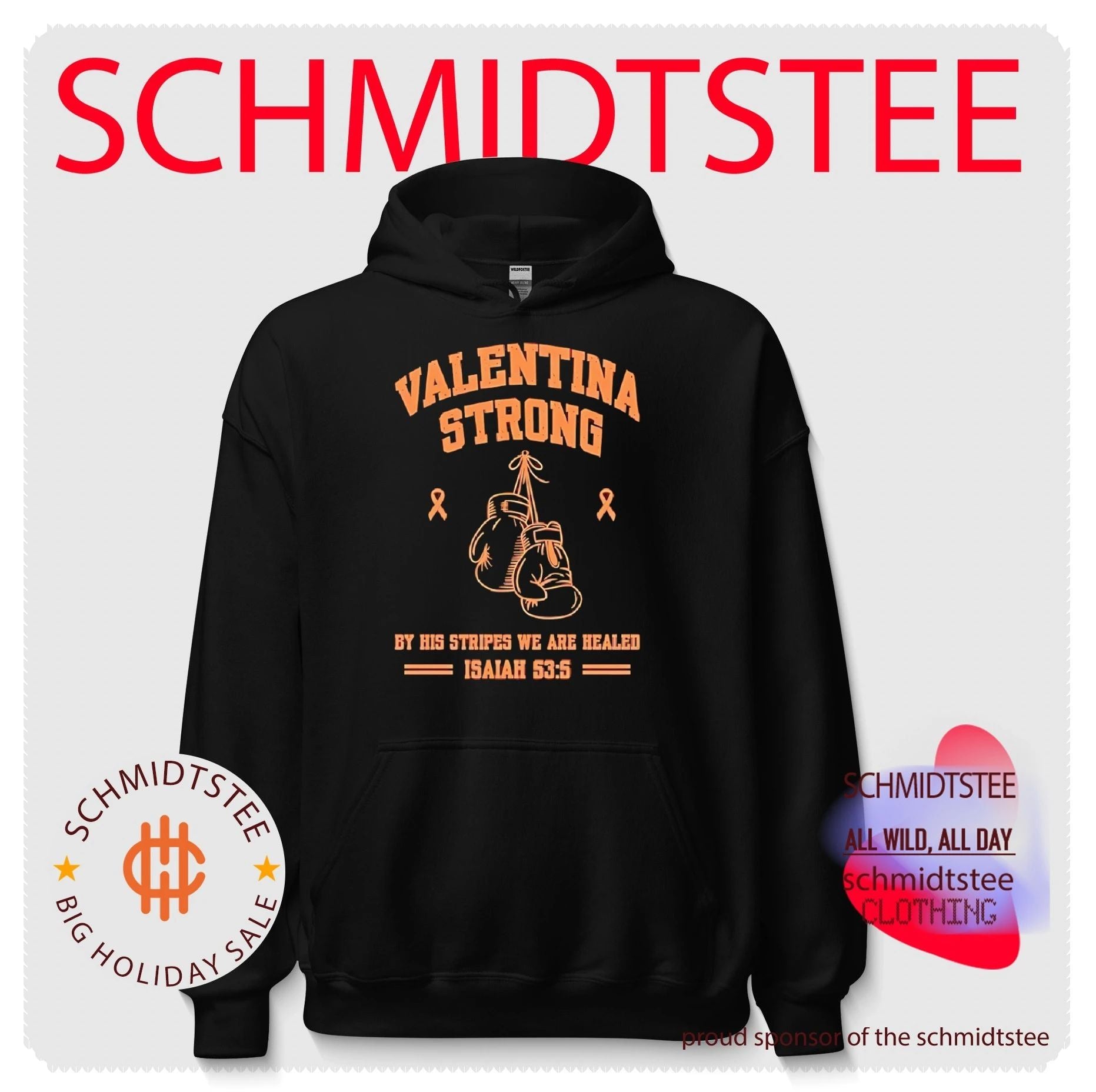 Valentina strong by his stripes we are healed Isaiah shirt