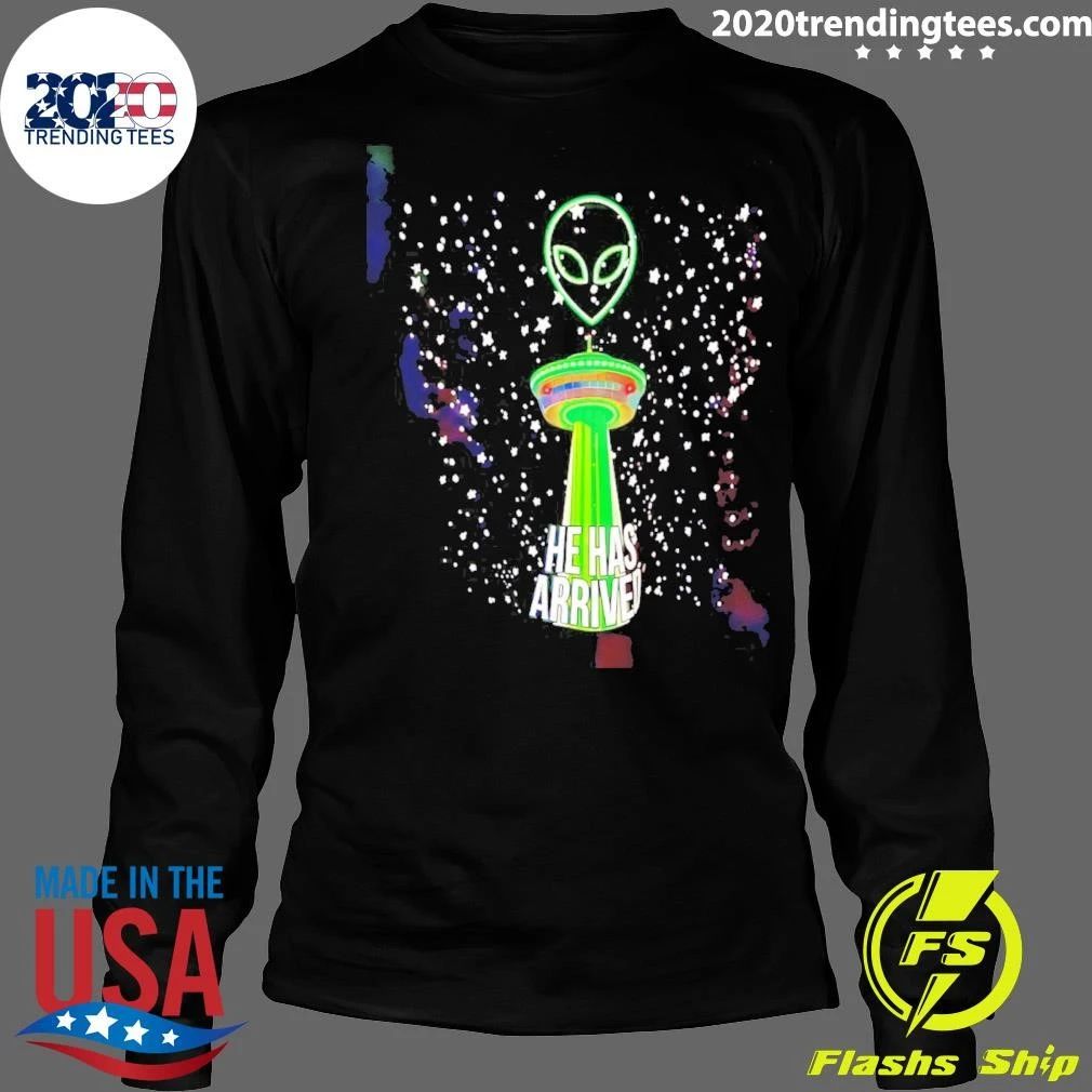 Wemby Spurs Alien Logo He Has Arrived Shirt