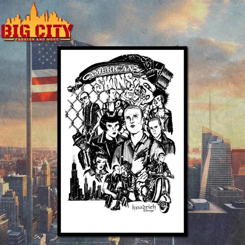American Skins Hoodrich Chicago Punk Rock Subculture Graphic T Shirt