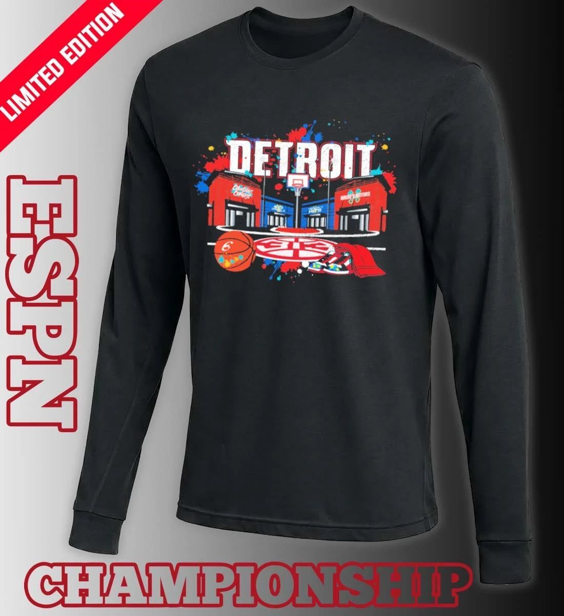 Detroit Pistons City of Hoop Dreams NBA Playoffs Shirt