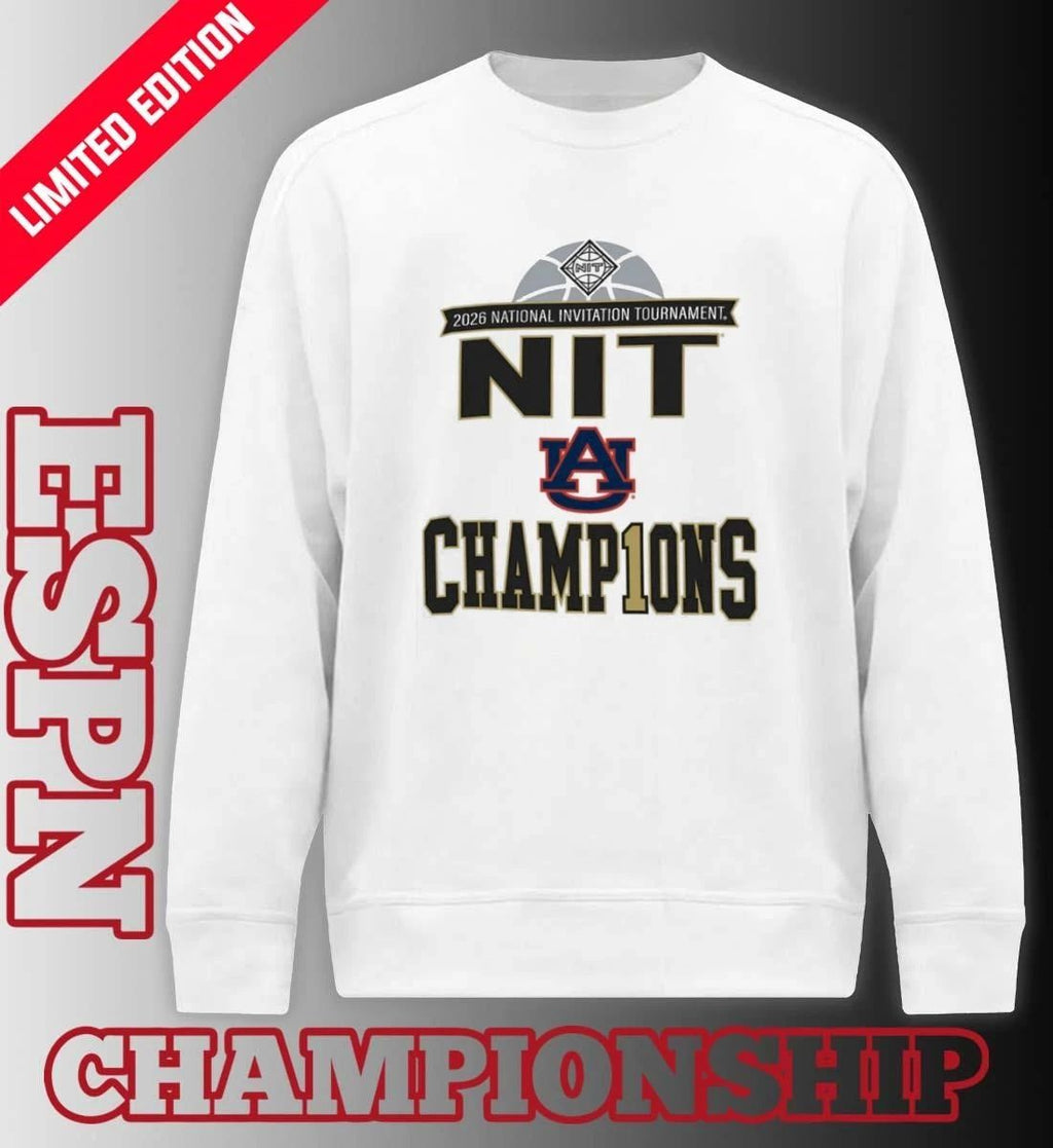 Auburn Tigers Men’s Basketball 2026 NIT Champions Locker Room T-Shirt