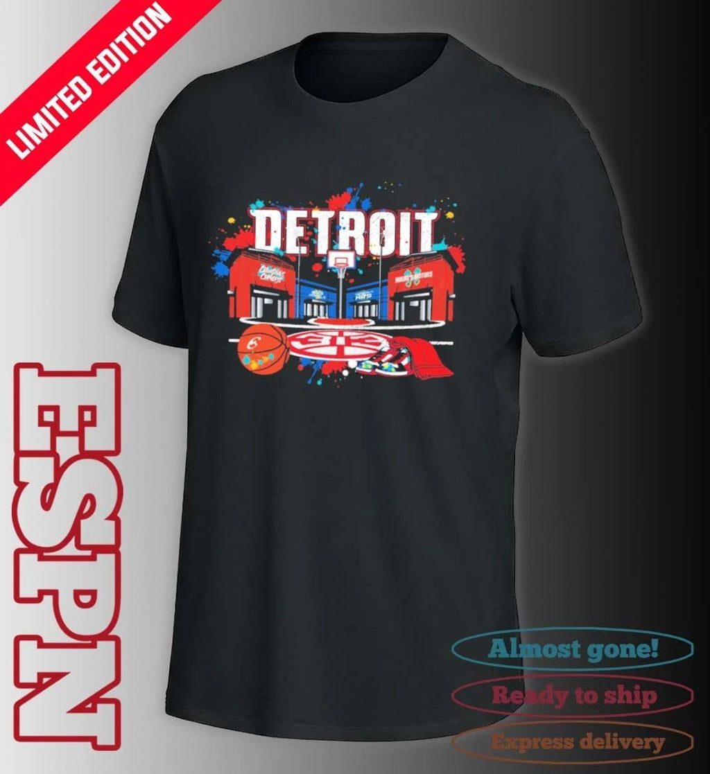 Detroit Pistons City of Hoop Dreams NBA Playoffs Shirt