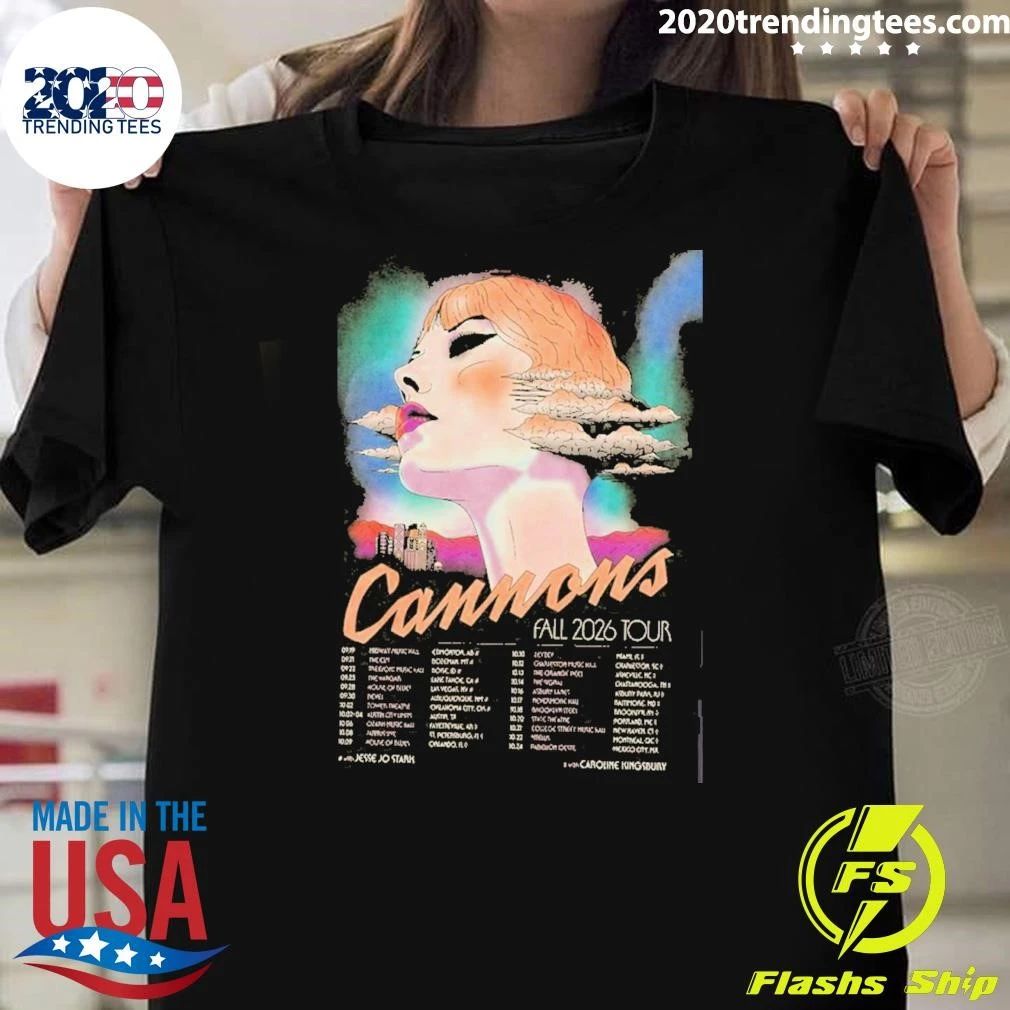 Cannons The Band Fall Tour 2026 Shirt