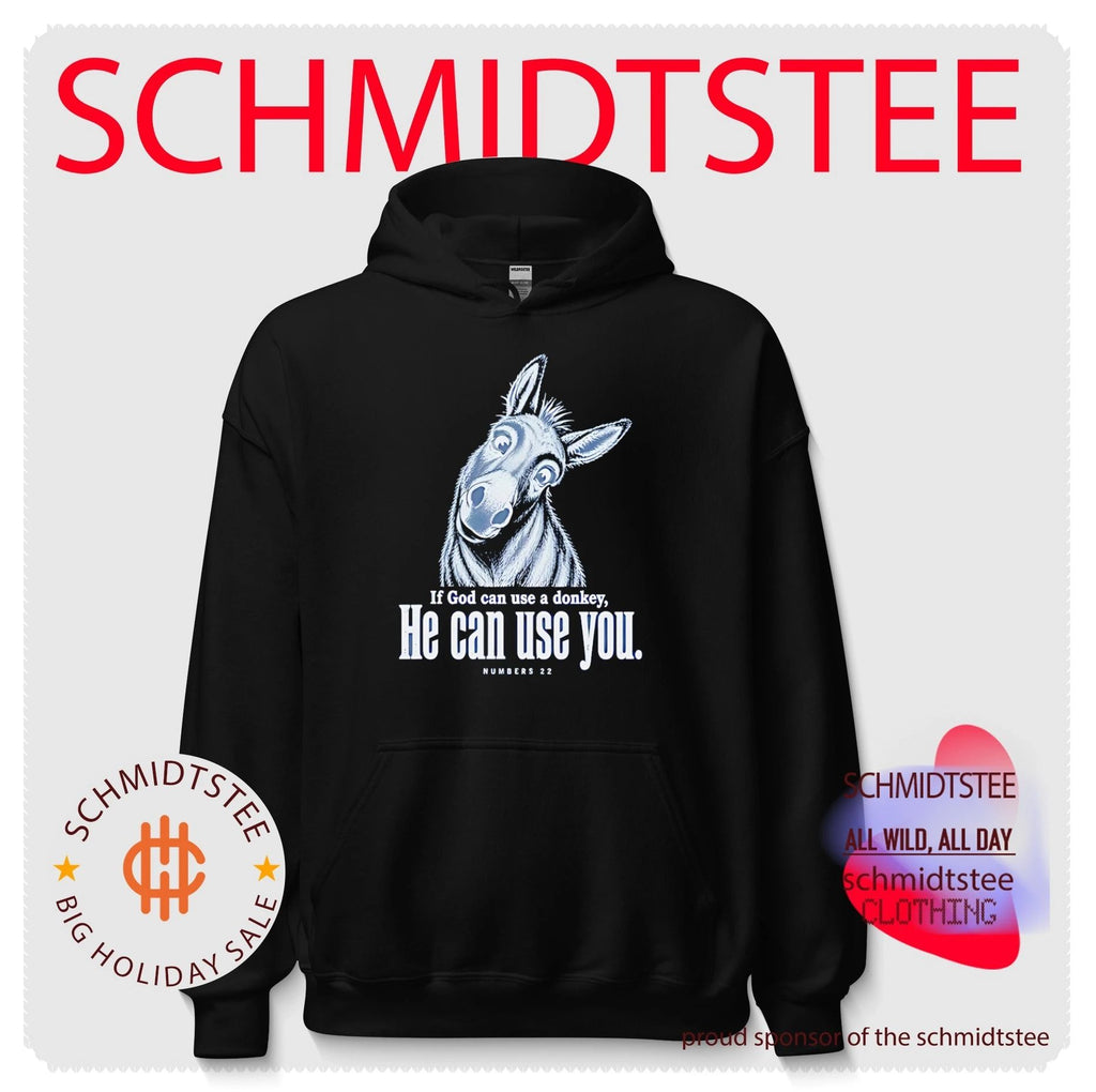 If God can use a donkey he can use you cartoon donkey shirt
