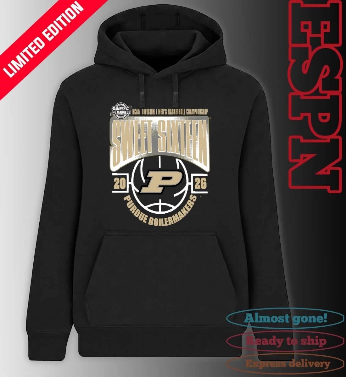 Purdue Boilermakers Sweet 16 NCAA DI Men’s Basketball Tournament March Madness 2026 T-Shirt