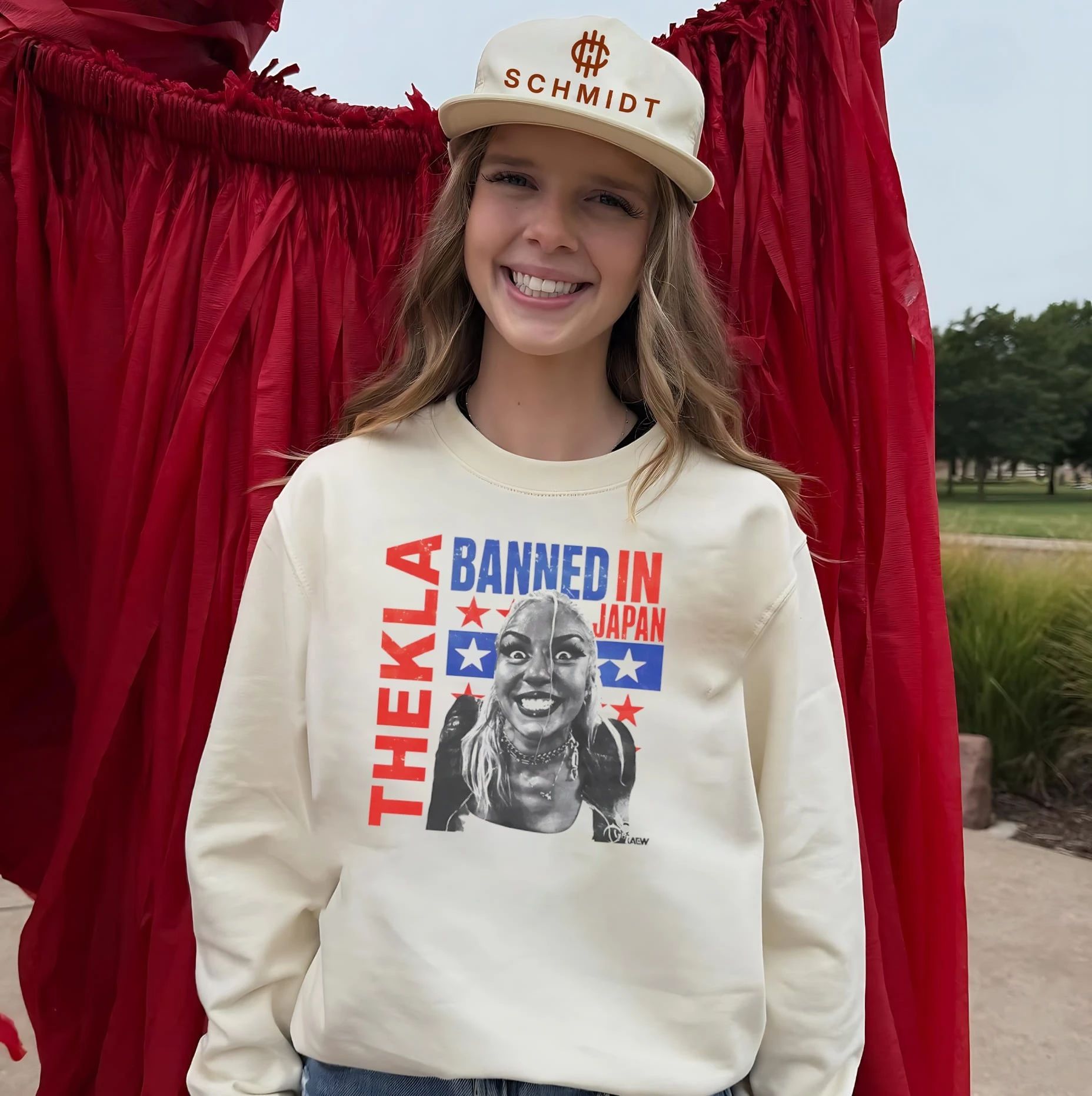 Thekla Banned in Japan AEW Wrestling shirt