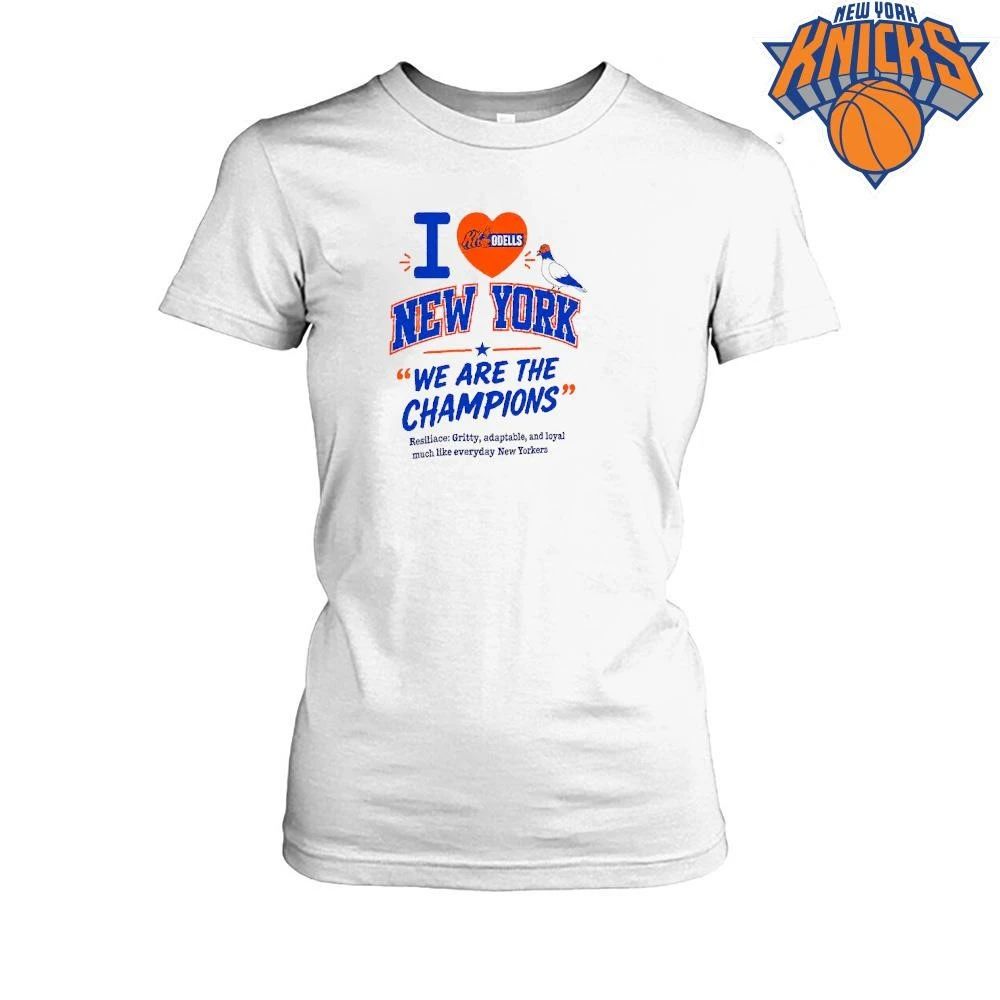 Mitchell Modell We Are The Champions Knicks Pigeon Shirt