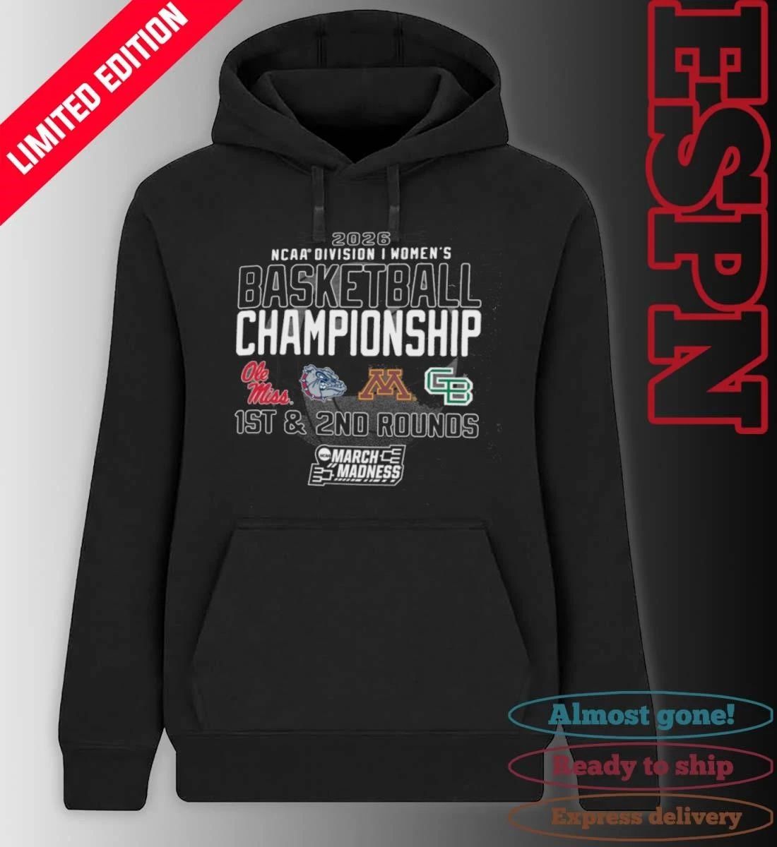 1st, 2nd Rounds 2026 NCAA DI Women’s Basketball Championship – Minneapolis, MN Shirt