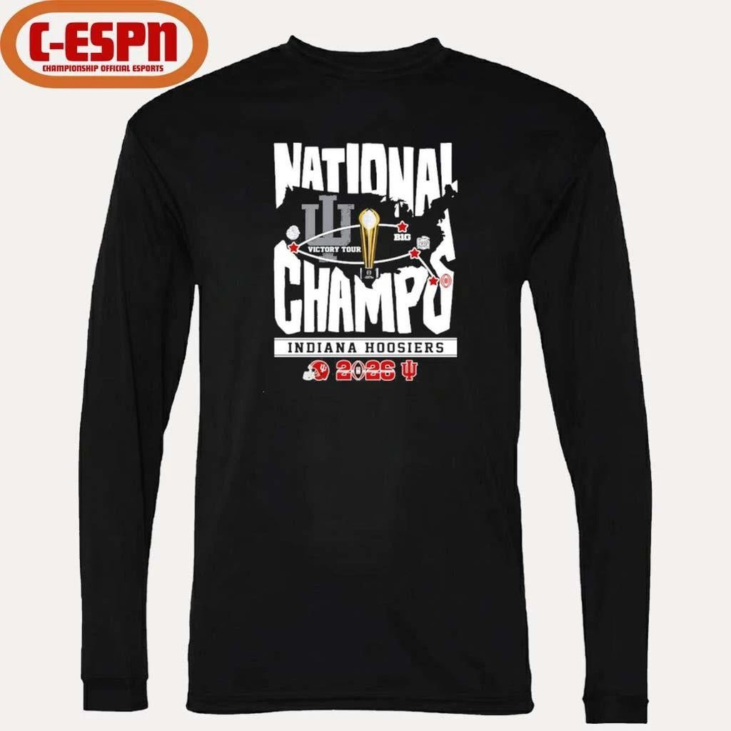 IU Football National Champions Victory Tour Shirt