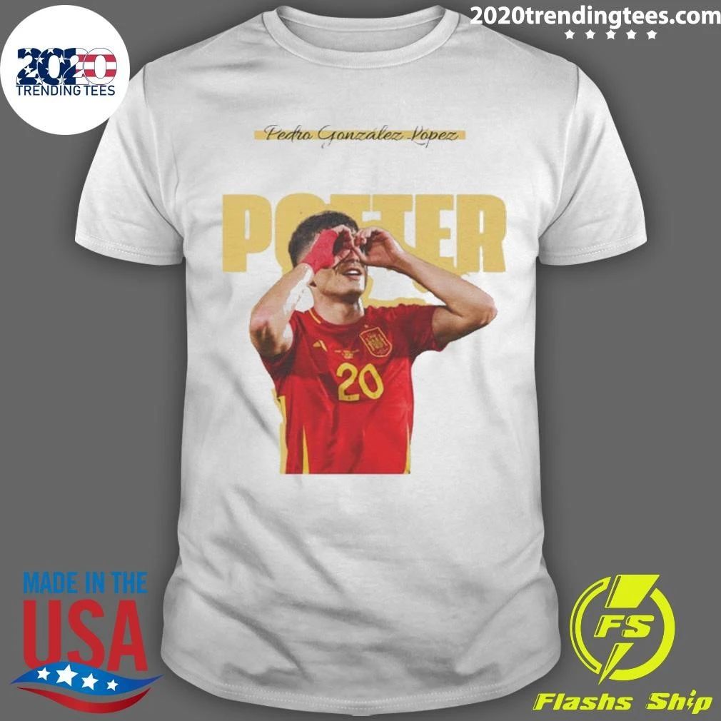 Pedri Potter Spain Soccer Player Celebration World Cup 2026 Shirt