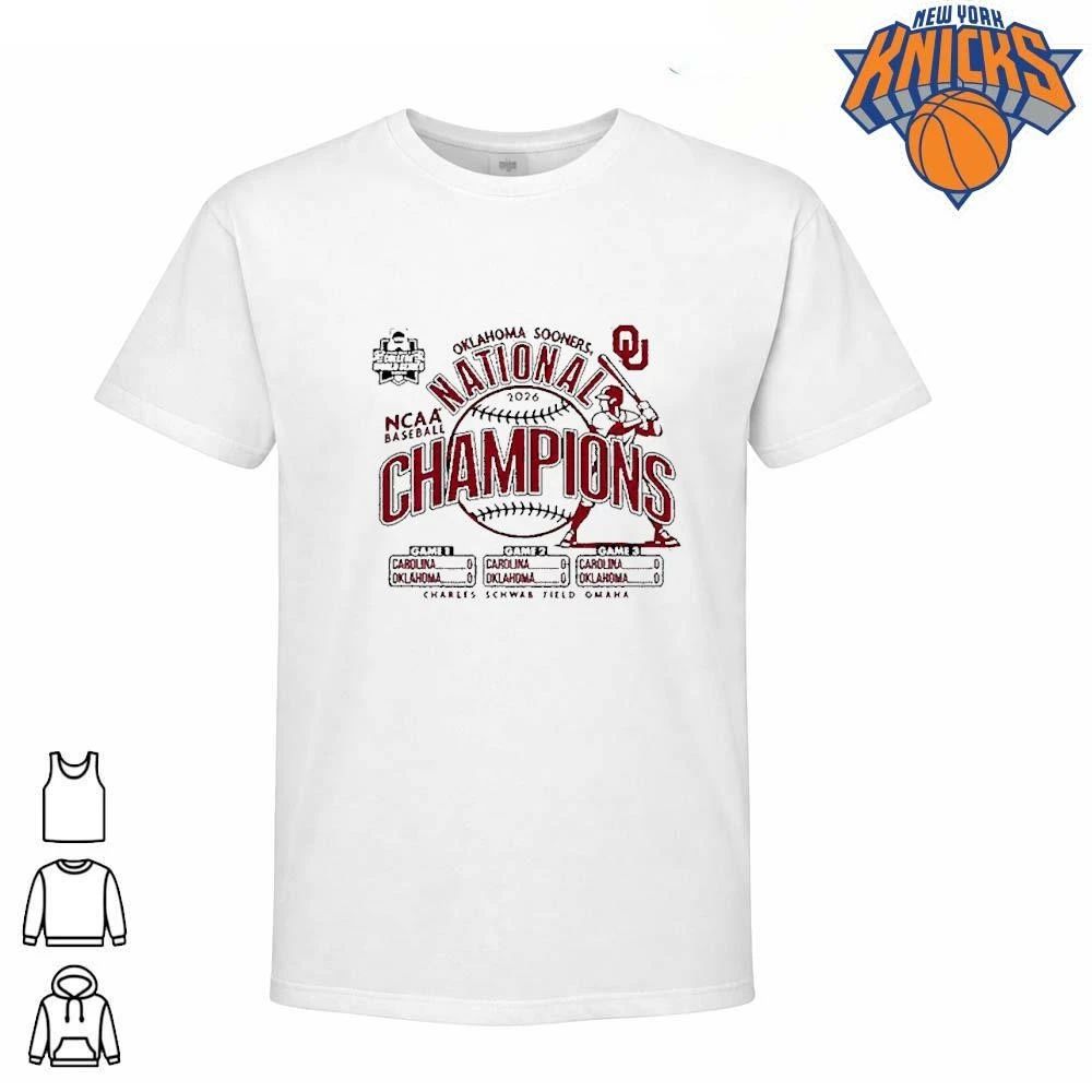 Oklahoma Sooners 2026 College World Series Champions Score T-Shirt