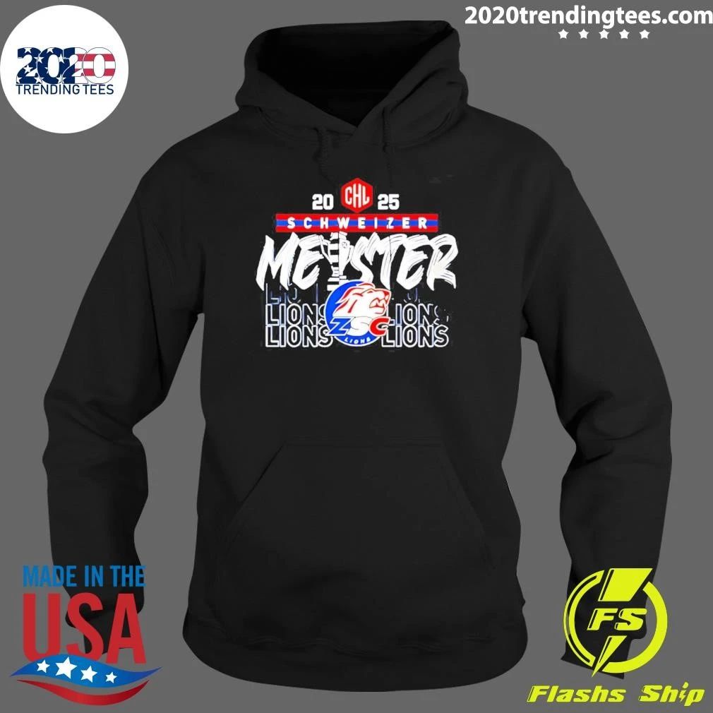 Zsc Lions Chl 2025 Champion Celebration Shirt