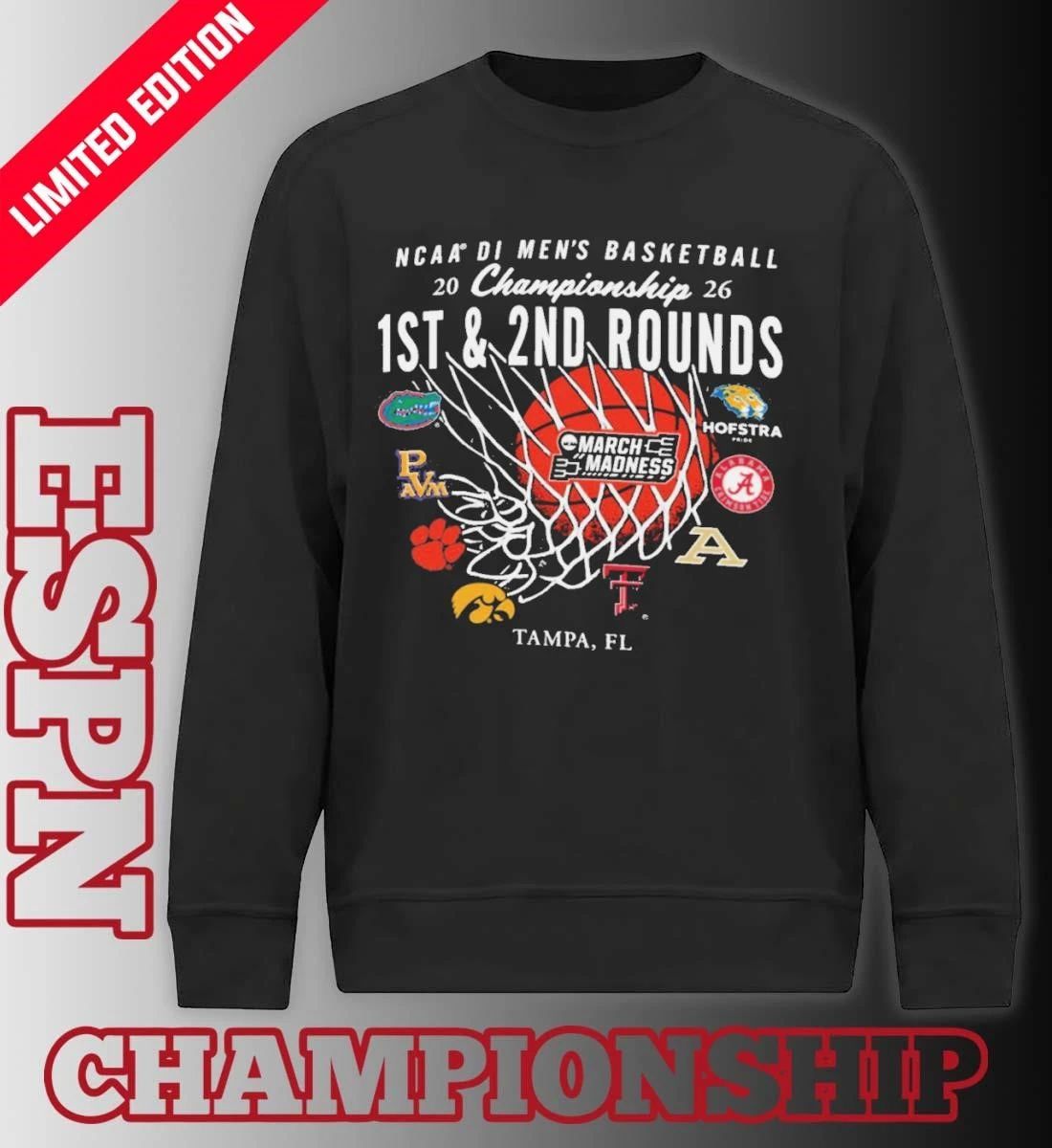 2026 NCAA DI Men’s Basketball 1st, 2nd Rounds – Tampa Shirt