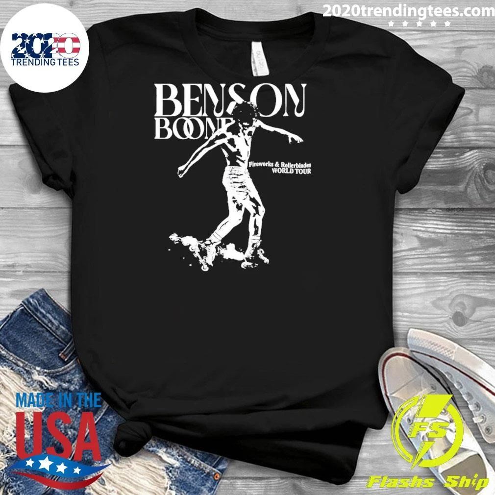 Benson Boone Fireworks And Rollerblades World Tour 2026 Vintage Shirt