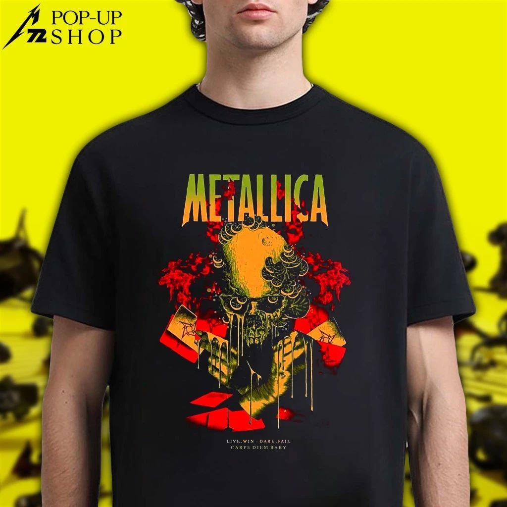 Metallica Pop-Up Shop Glasgow OverLoad Collection Carpe Diem Baby 2026 Poster T-Shirt