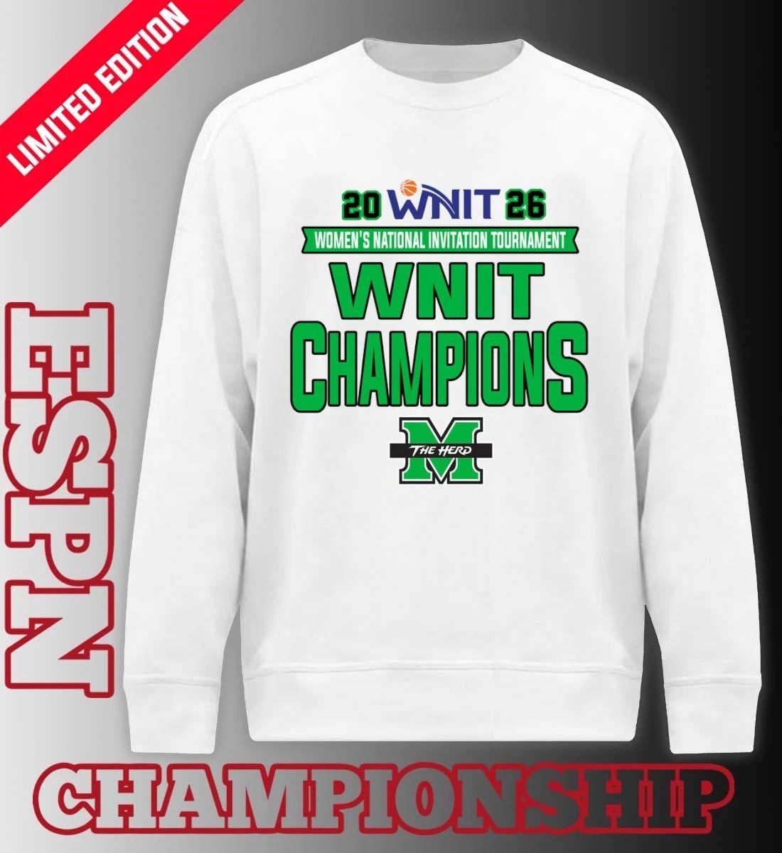 Marshall University Women’s Basketball 2026 WNIT Champions T-Shirt