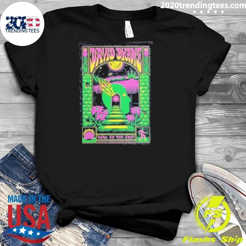 David Byrne Edinburgh UK Play House Who Is The Sky World Tour July 22th 2026 Shirt