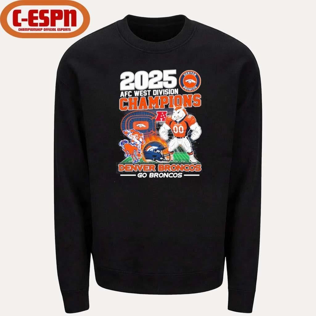 Go Broncos 2025 AFC West Champions Shirt