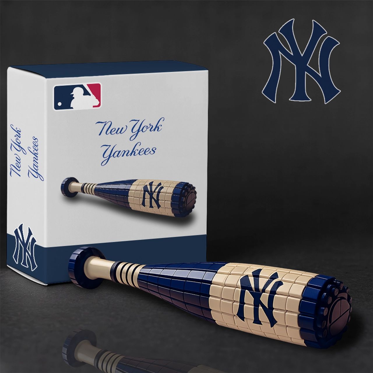 New York Yankees Baseball Bat Building Blocks Set
