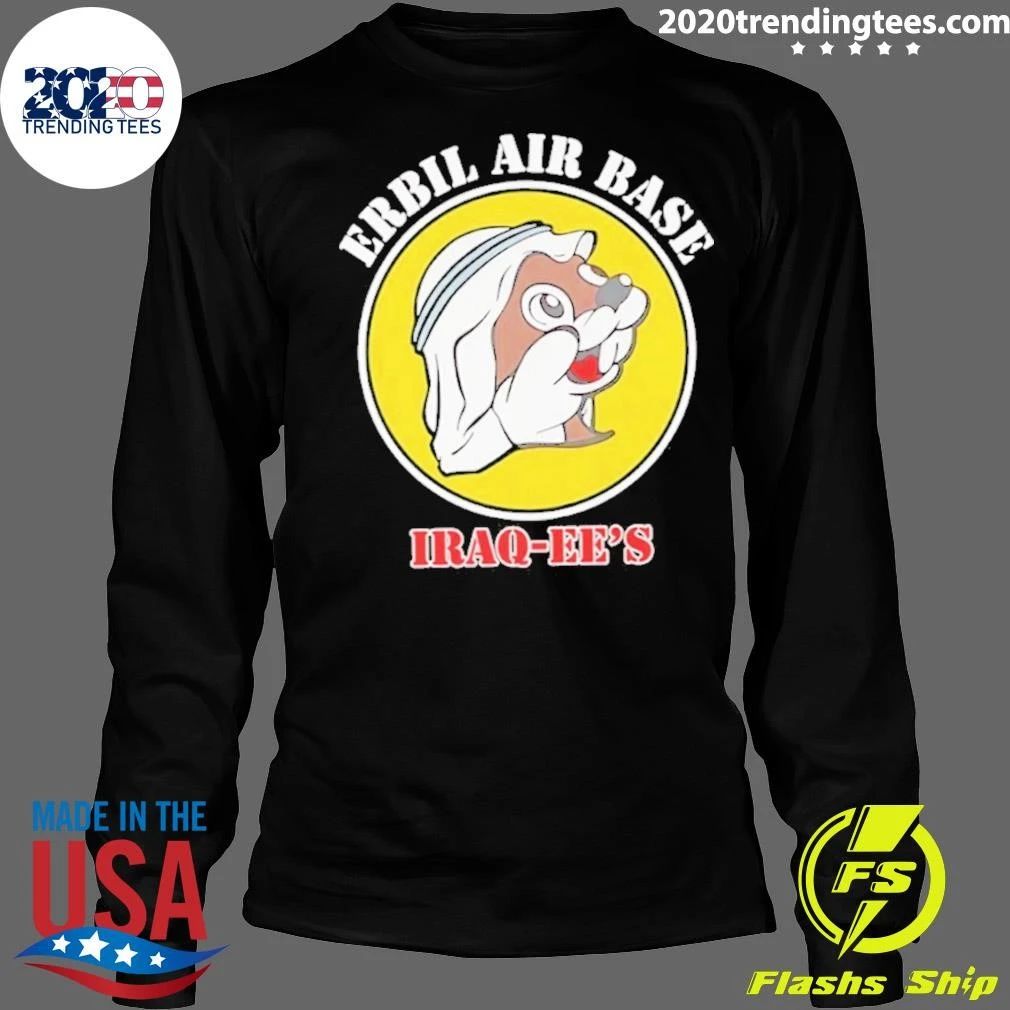 Erbil Air Base Iraq Ees Style Buc Ees Parody Logo Shirt