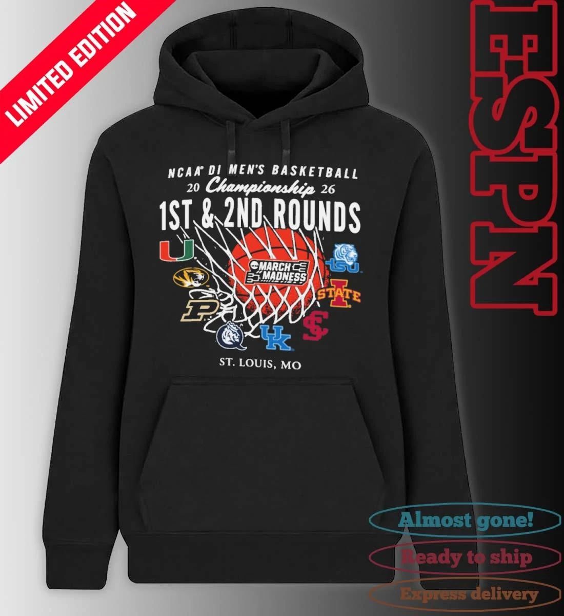2026 NCAA DI Men’s Basketball 1st, 2nd Rounds – St. Louis Shirt
