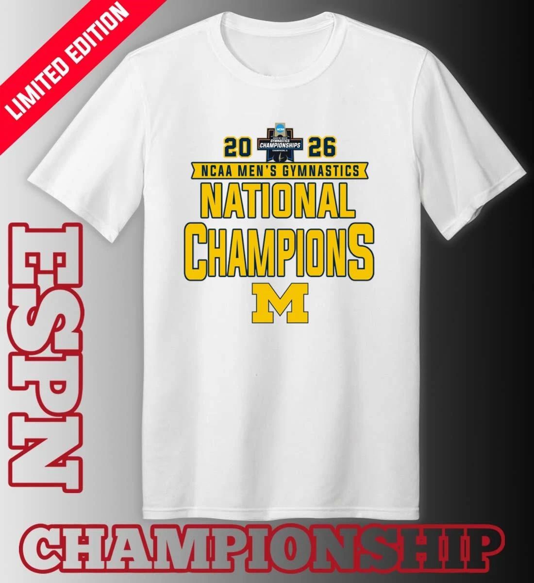 Michigan Wolverines 2026 NCAA Men’s Gymnastics National Champions Shirt