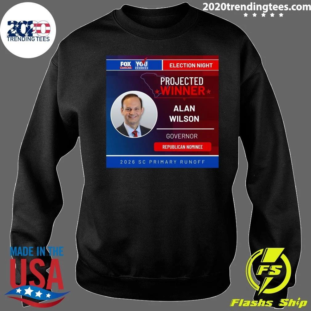 Projected Winner Alan Wilson Governor Republican Nominee 2026 SC Primary Runoff Shirt