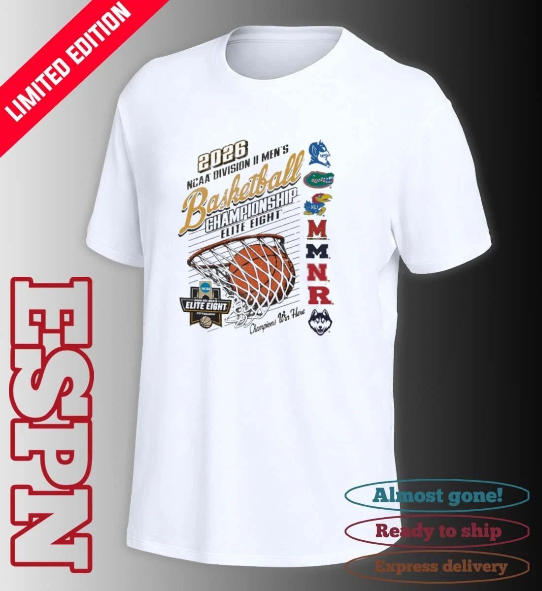 Elite Eight 2026 NCAA DII Men’s Basketball Championship T-Shirt