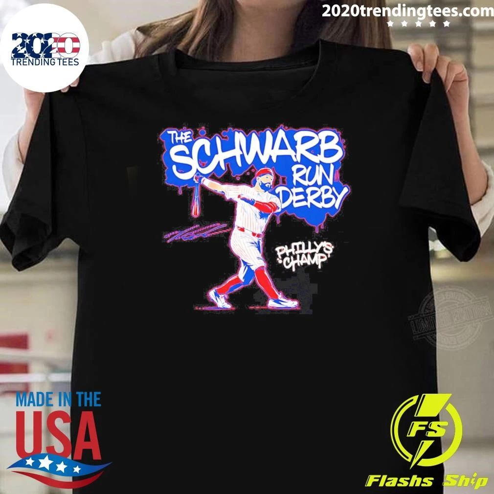 Kyle Schwarber Philadelphia Phillies Schwarb Run Derby Signature Shirt