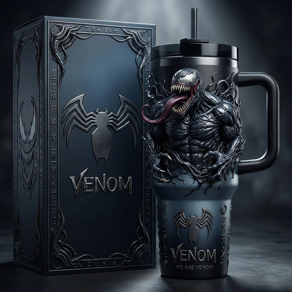 Venom We Are Venom 3D Sculpted Tumbler