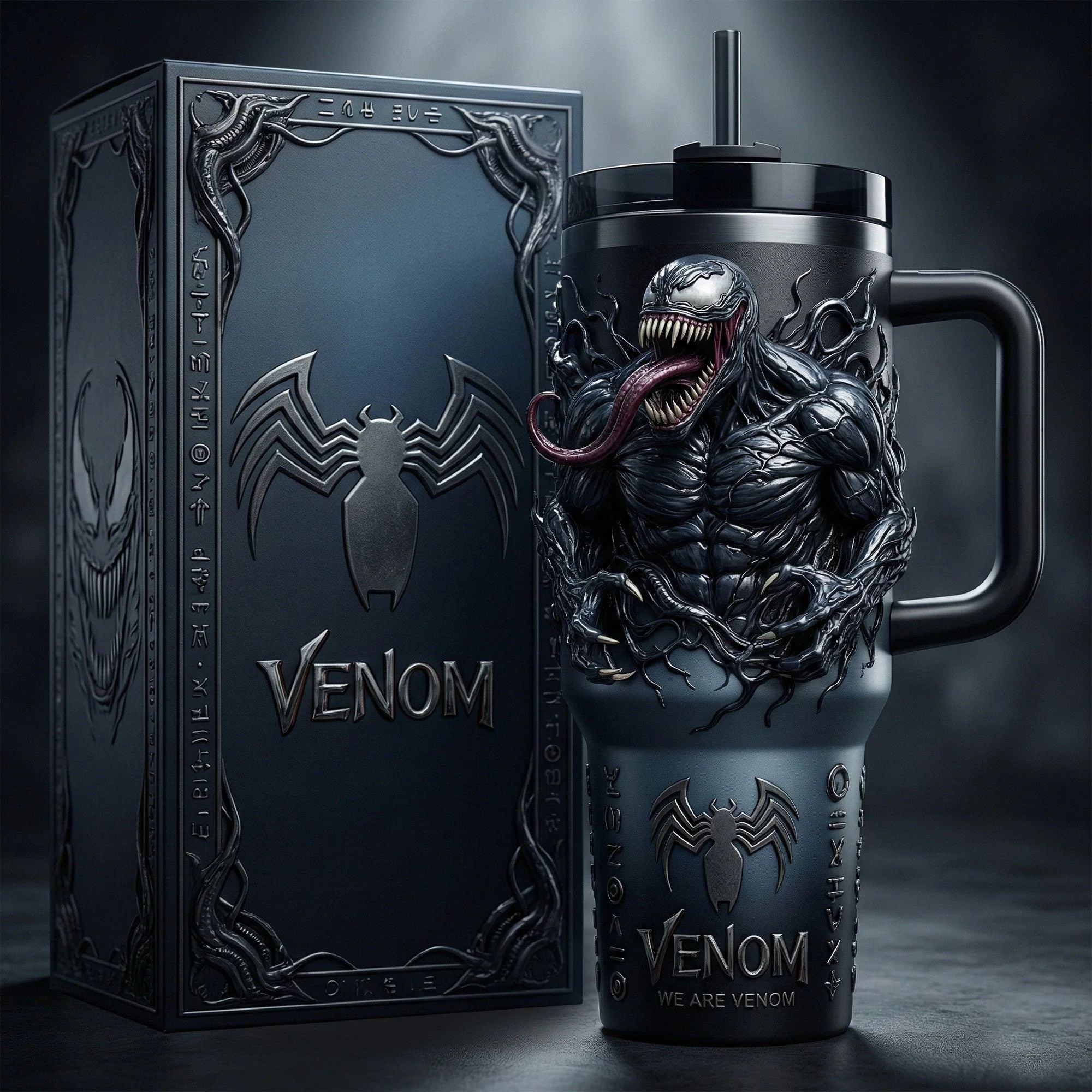 Venom We Are Venom 3D Sculpted Tumbler