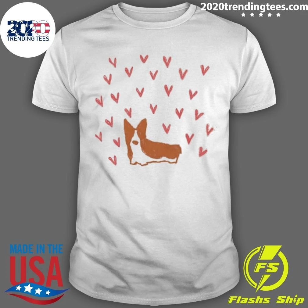 Cute Corgi Dog Valentines Day Shirt
