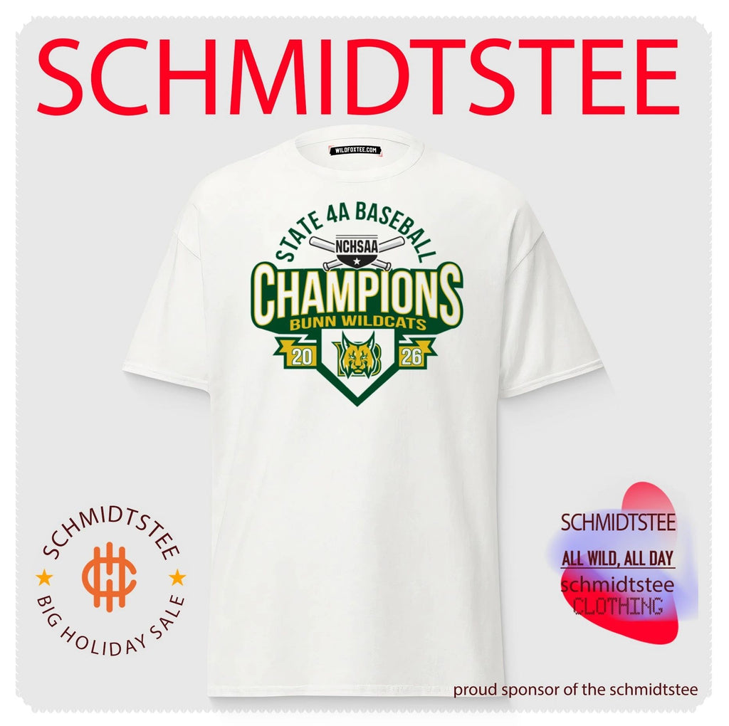 Bunn Wildcats 2026 NCHSAA State 4A Baseball Champions shirt