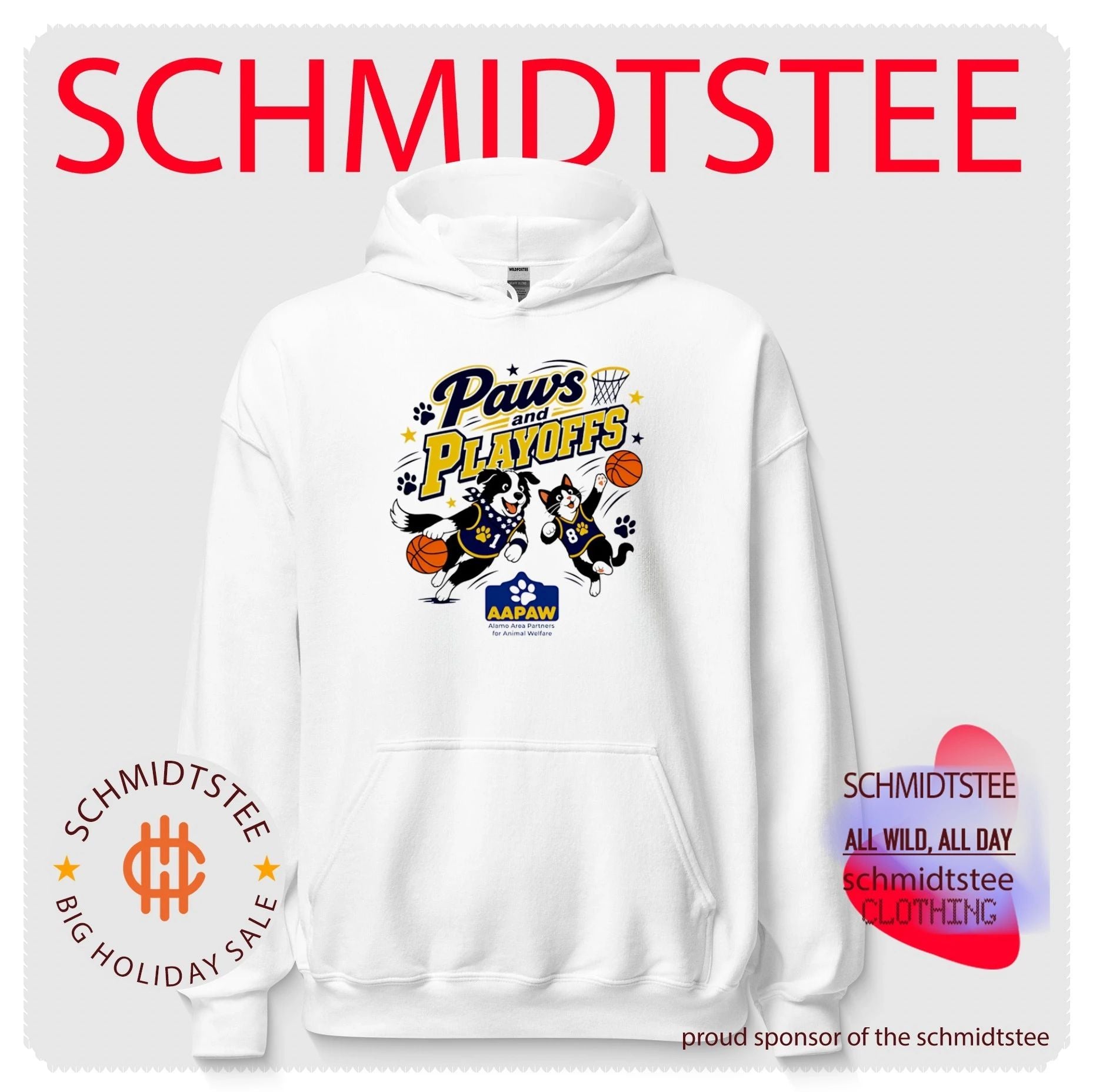 Paws and Playoffs Dog and Cat player basketball shirt
