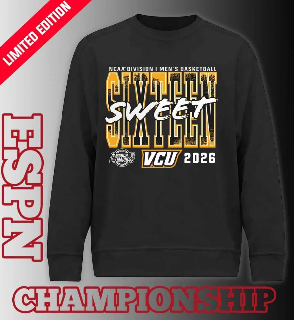 VCU Rams 2026 NCAA Men’s Basketball Tournament March Madness Sweet 16 T-Shirt