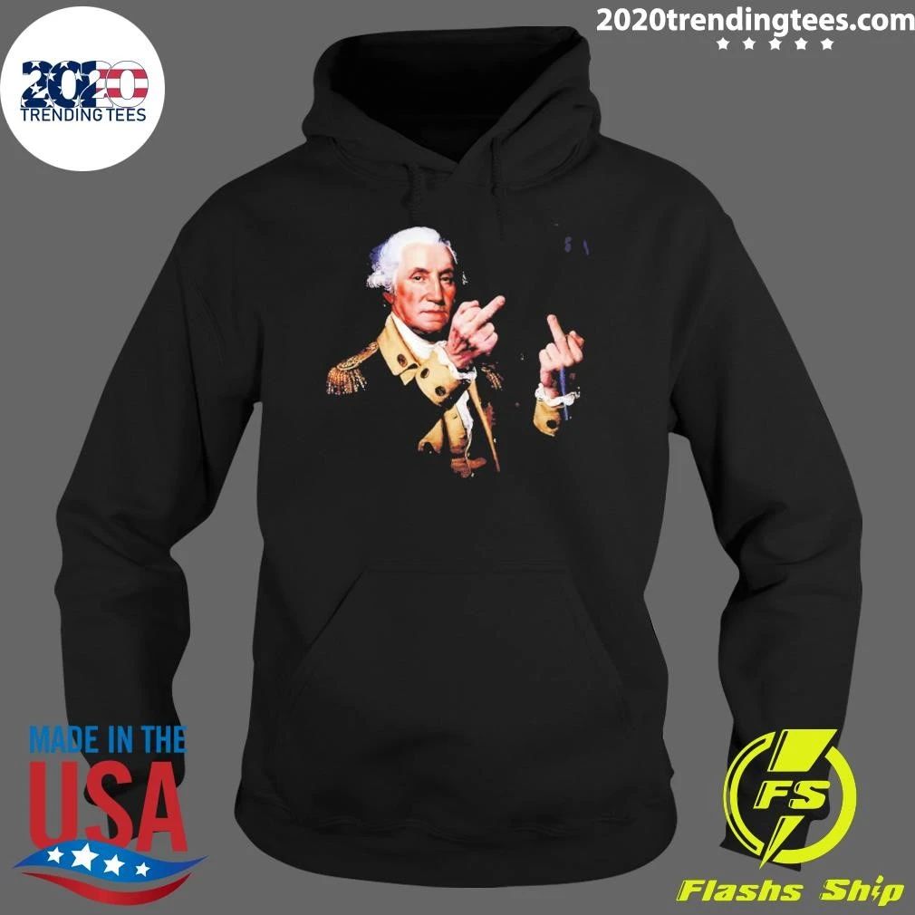 George Washington Middle Finger Usa America 4th Of July Shirt