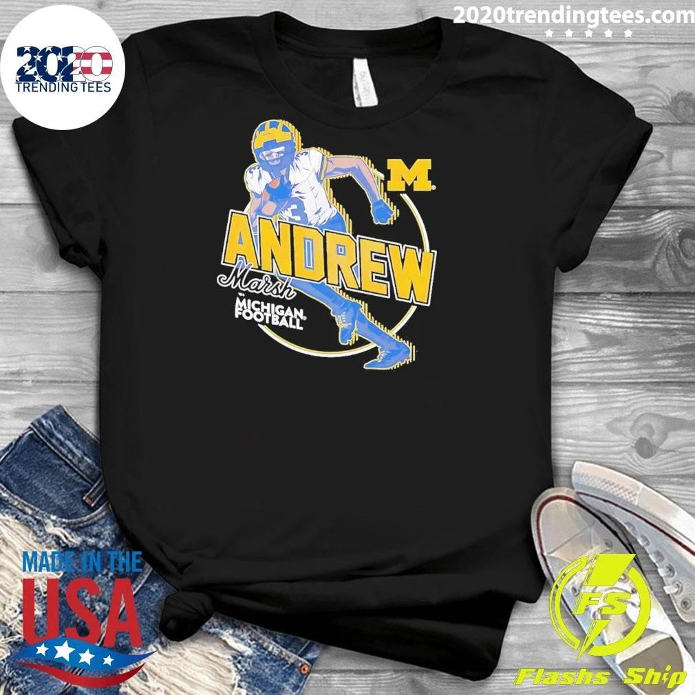 Andrew Marsh Michigan Wolverines Football Athlete Motion shirt