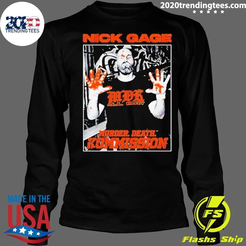 Nick Gage Mdk All Day Murder Death Kommission Vintage Shirt