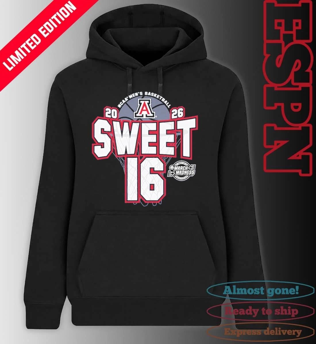 Arizona Wildcats Men’s Basketball Sweet 16 Shirt
