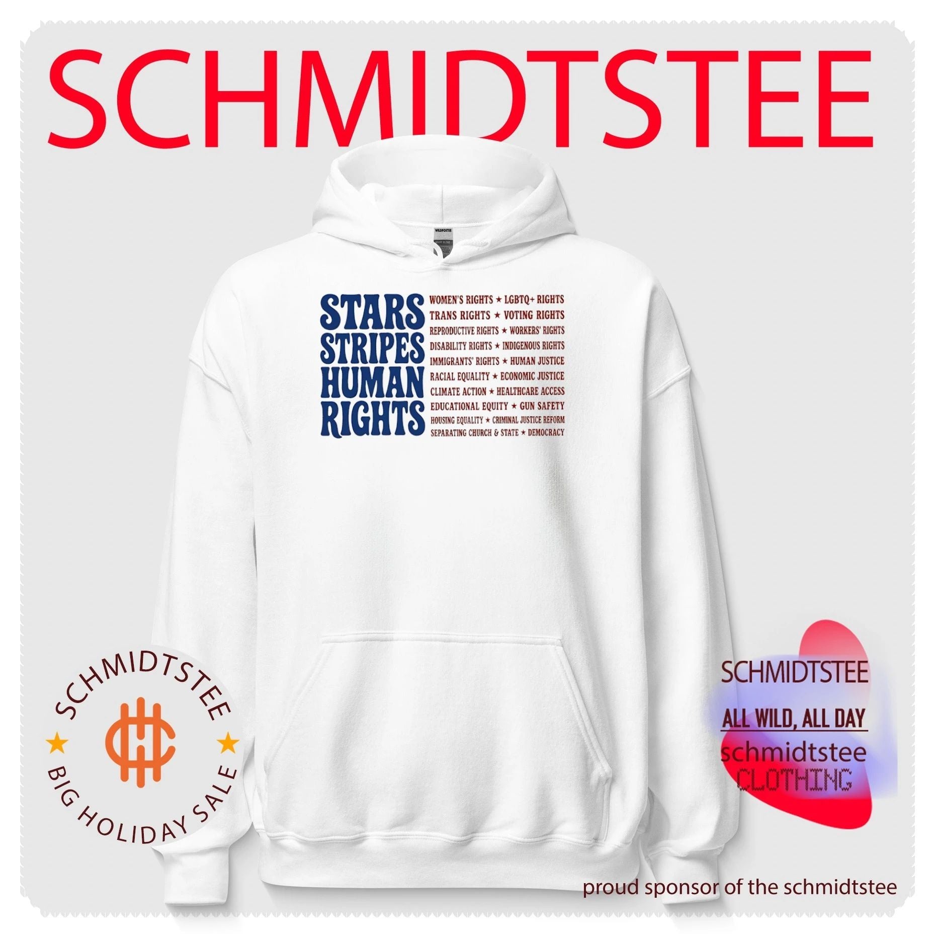 Stars stripes human rights shirt