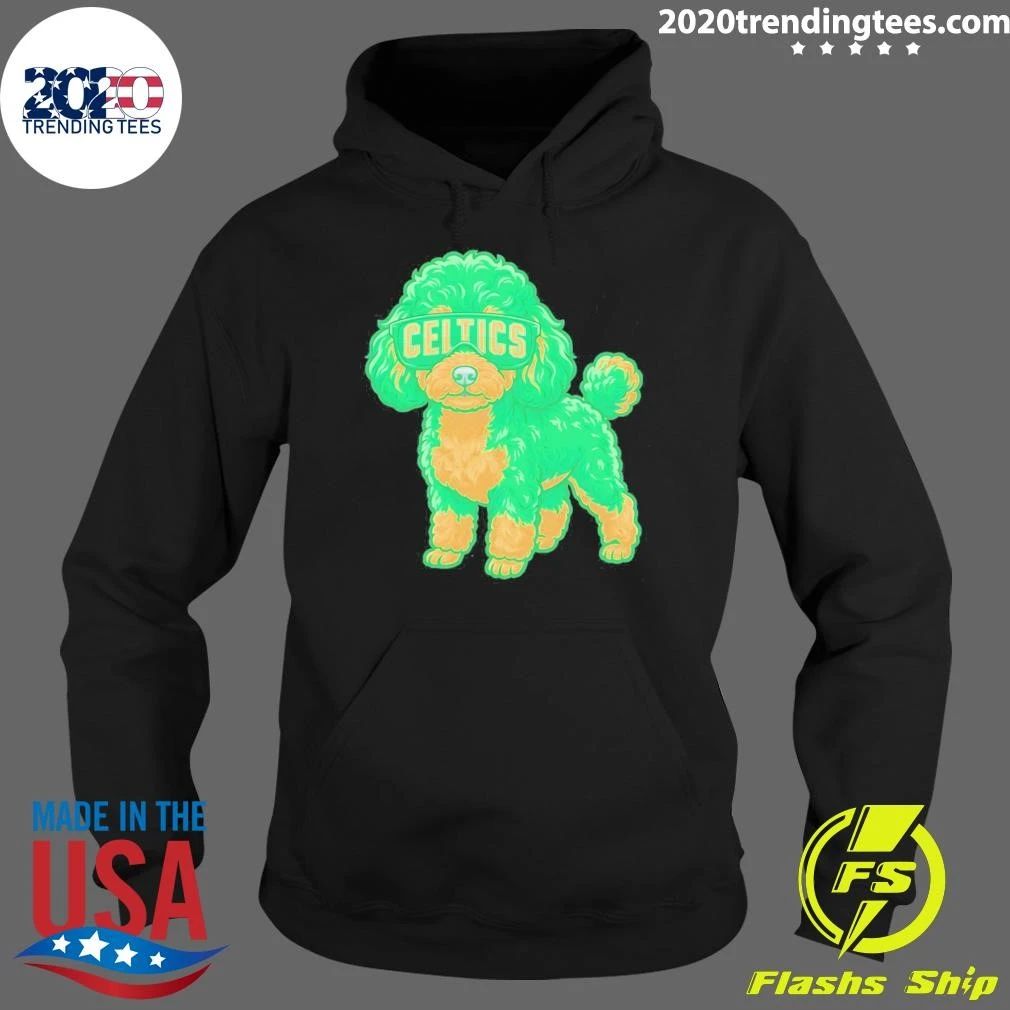 Boston Celtics Teacup Poodle Cartoon Shirt