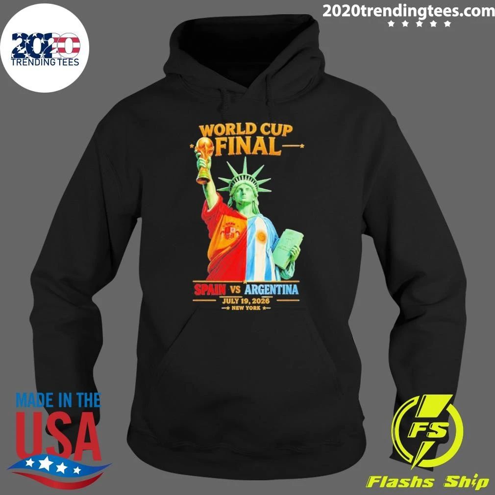 Statue Of Liberty World Cup Final Spain Vs Argentina July 19 2026 Shirt