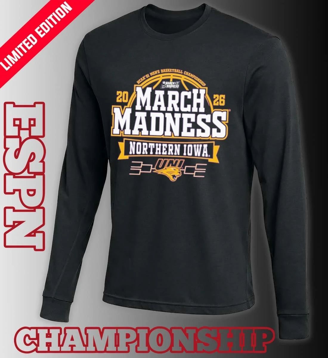 Northern Iowa Panthers 2026 Men’s Basketball March Madness Bound Shirt