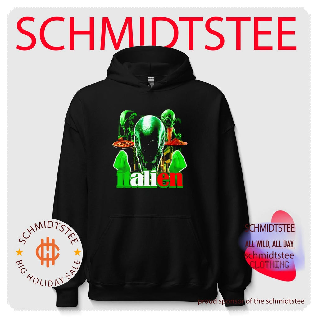Italien Alien Eating Pizza and Pasta Xenomorph shirt