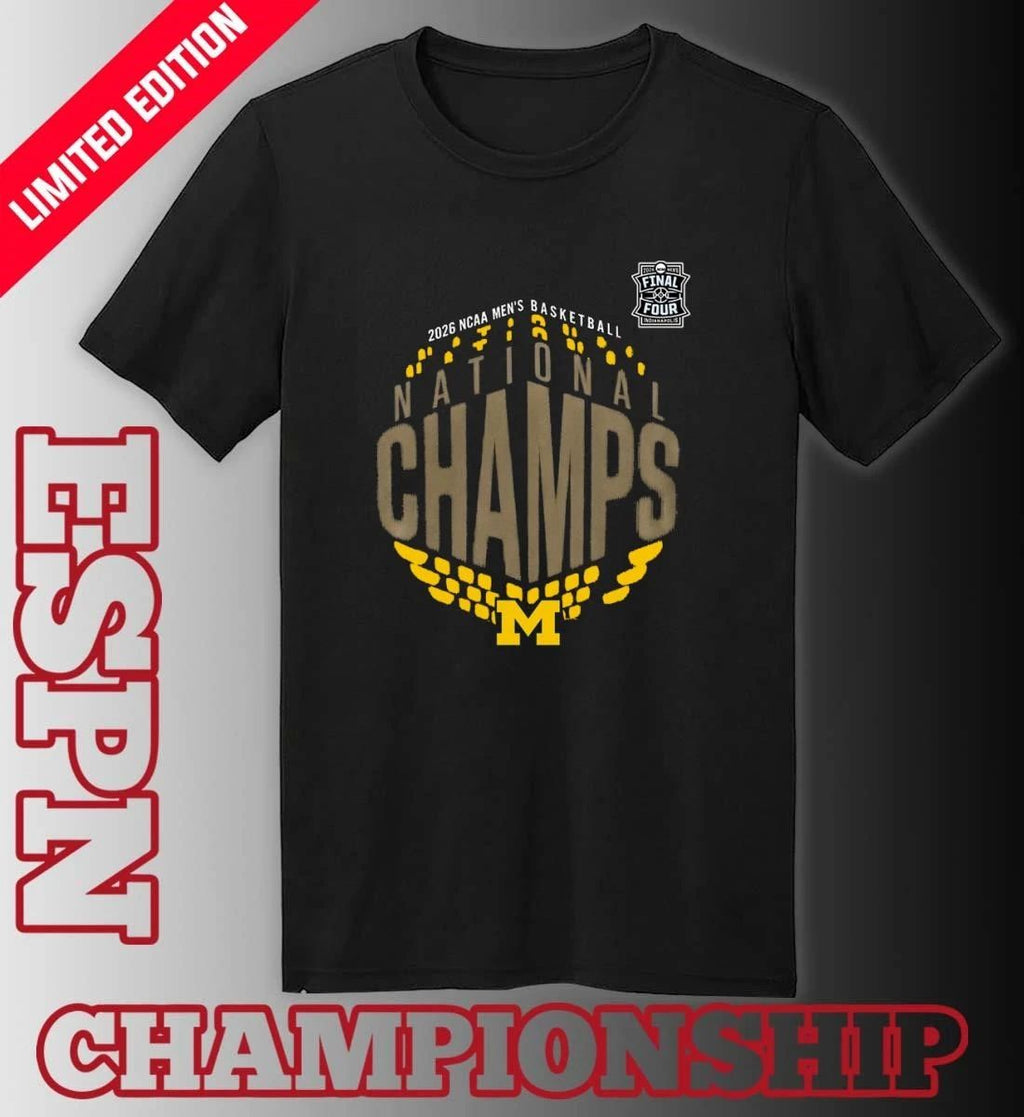 Michigan Wolverines 2026 NCAA Men’s Basketball National Champions Locker Room T-Shirt