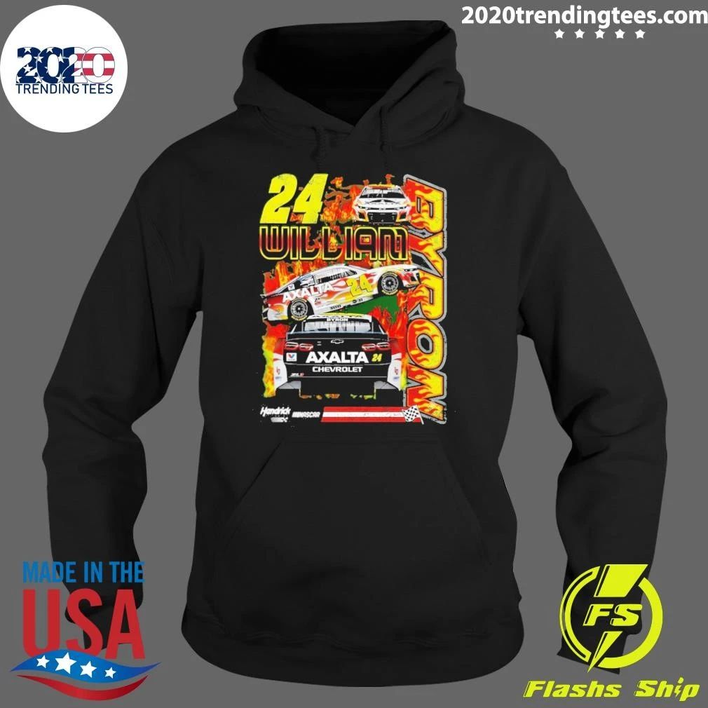 William Byron Mad Engine Flames Shirt