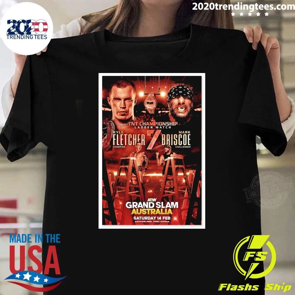 AEW Grand Slam Australia 2026 Kyle Fletcher vs Mark Briscoe Shirt