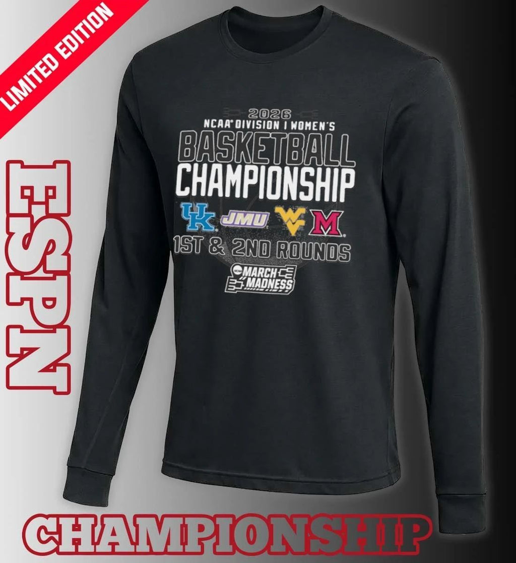 1st, 2nd Rounds 2026 NCAA DI Women’s Basketball Championship – Morgantown, WV Shirt
