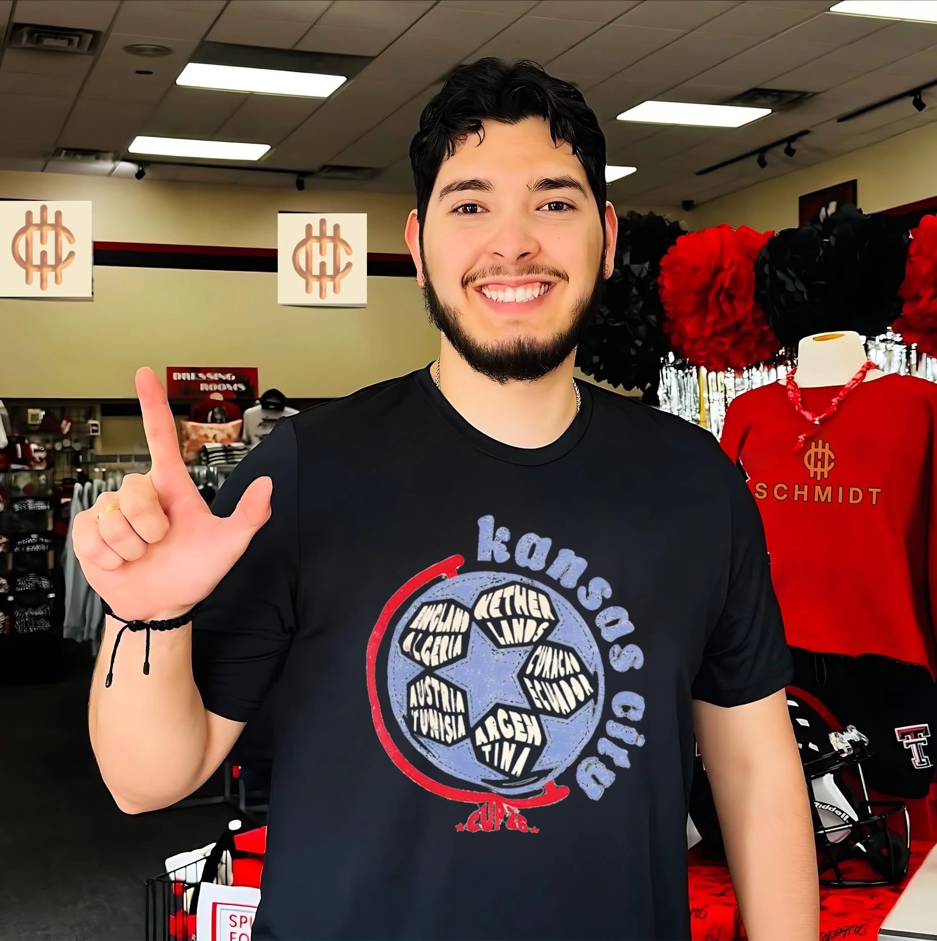 Kansas City World Stage soccer ball graphic shirt